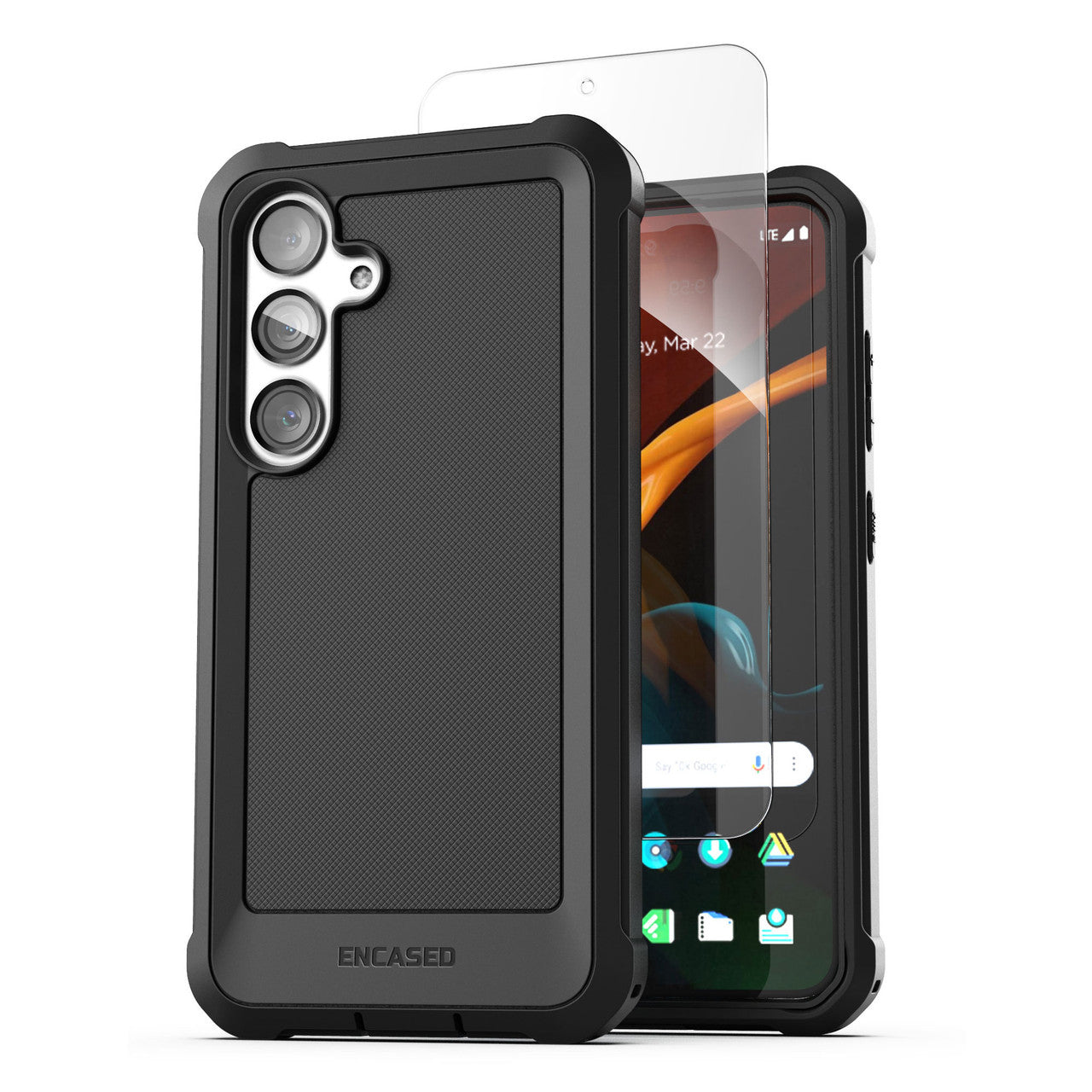 Encased Falcon Case Samsung Galaxy S24+ Plus - Black