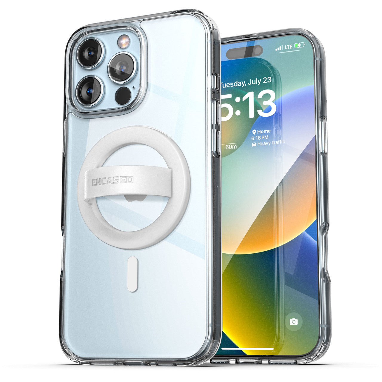 Encased MagSafe Clear Case iPhone 16 Pro Max with Clear Grip - Clear