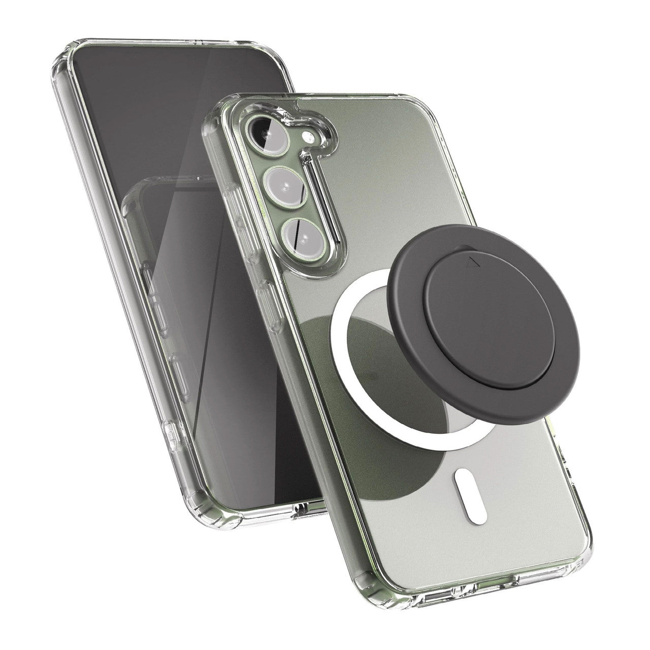 Encased Clear Magsafe Case Samsung Galaxy S23 with MagSafe Grip - Clear