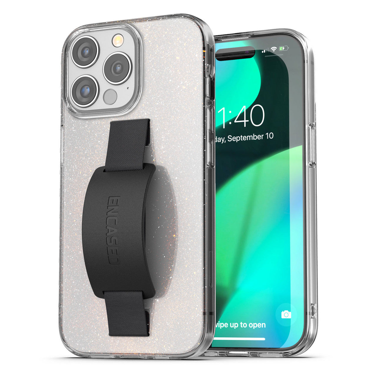 Encased Hand Loop Case iPhone 15 Pro Max - Glitter Dust