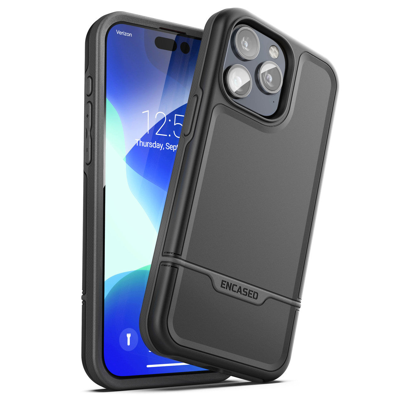 Encased Rebel Case iPhone 15 Pro Max - Black