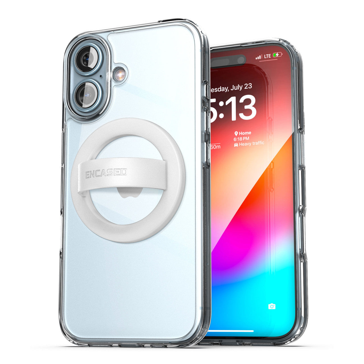 Encased MagSafe Clear Case iPhone 16 with Clear Grip - Clear
