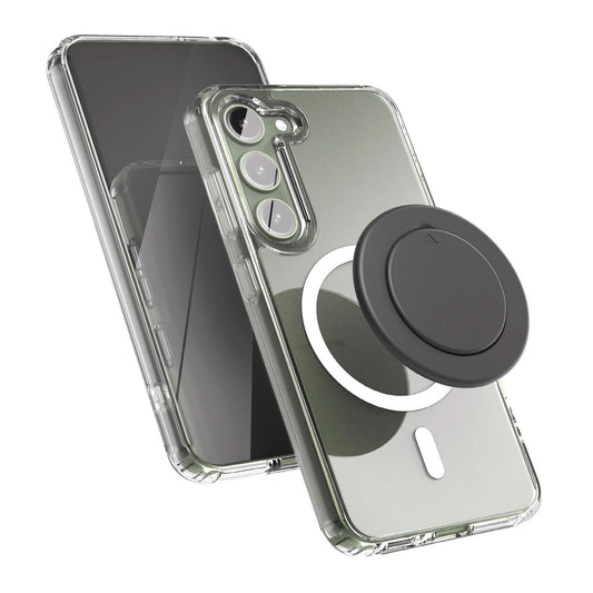 Encased Clear Magsafe Case Samsung Galaxy S23 with MagSafe Grip - Clear