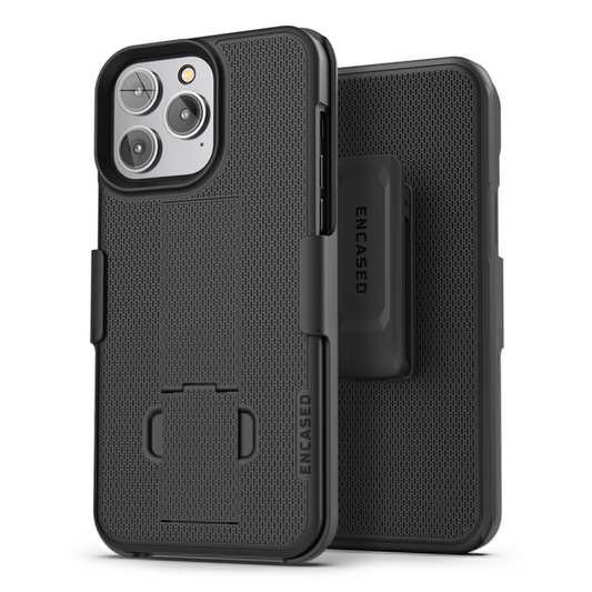 Encased Duraclip with Belt Clip Holster iPhone 14 Pro Max - Black