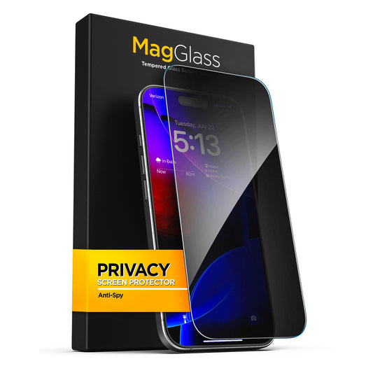 Encased MagGlass Privacy Screen Protector iPhone 16 Pro - Black