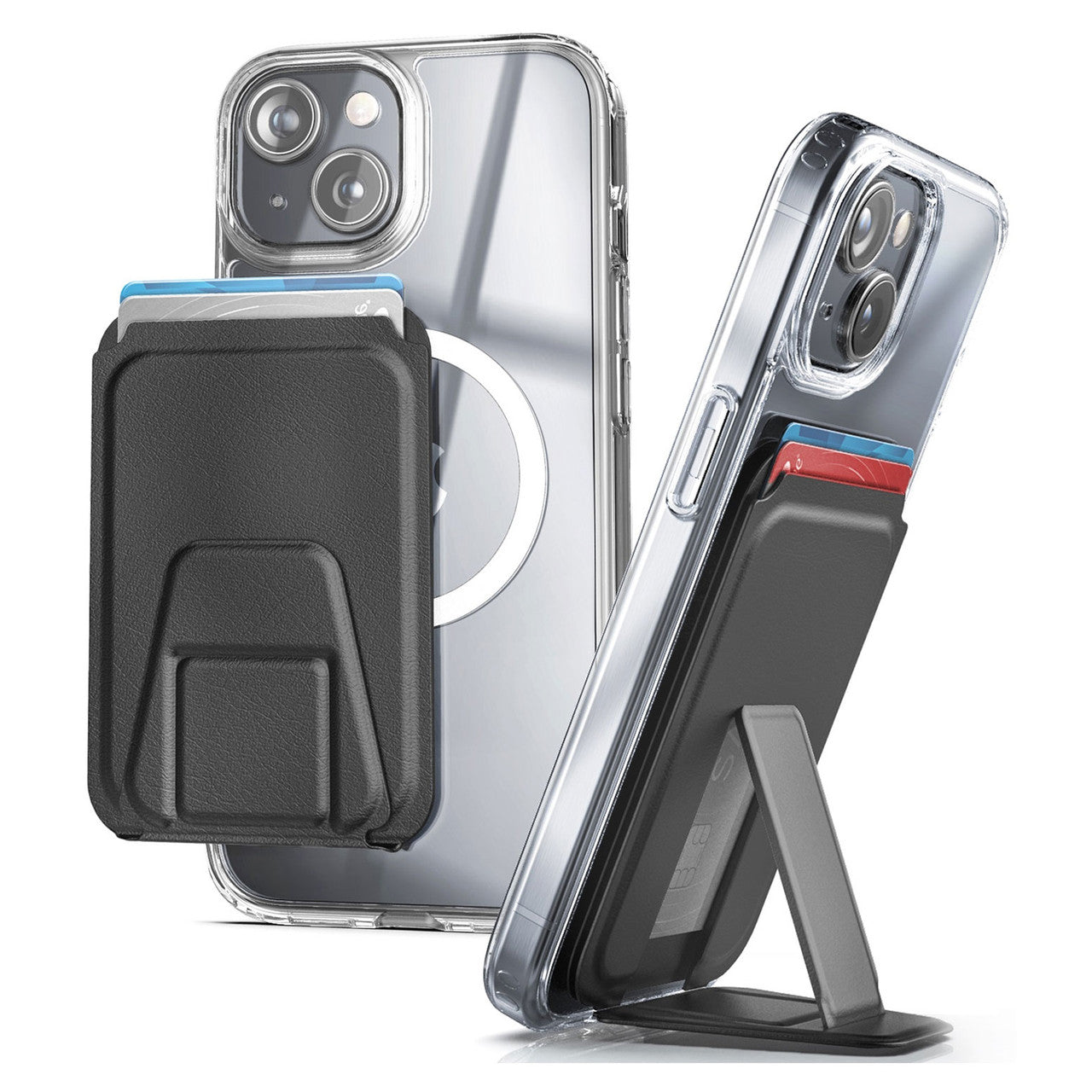 Encased Magsafe Clear Case iPhone 15 with MagSafe Wallet - Clear