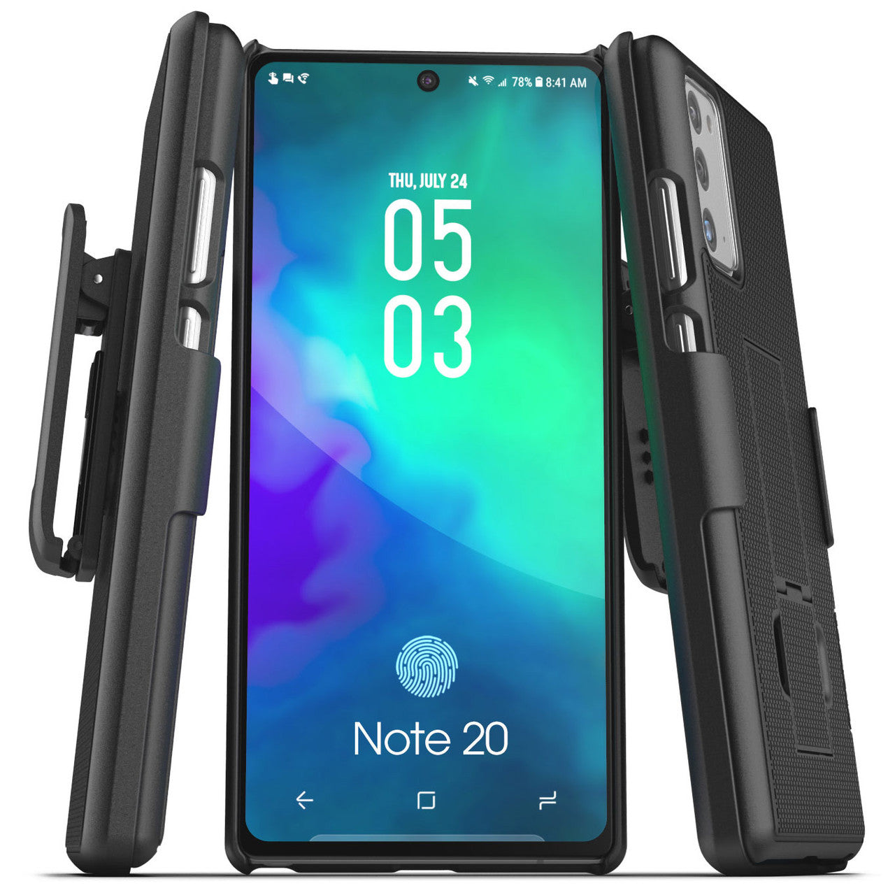 Encased Combo Case Samsung Galaxy Note20 5G with Holster - Black