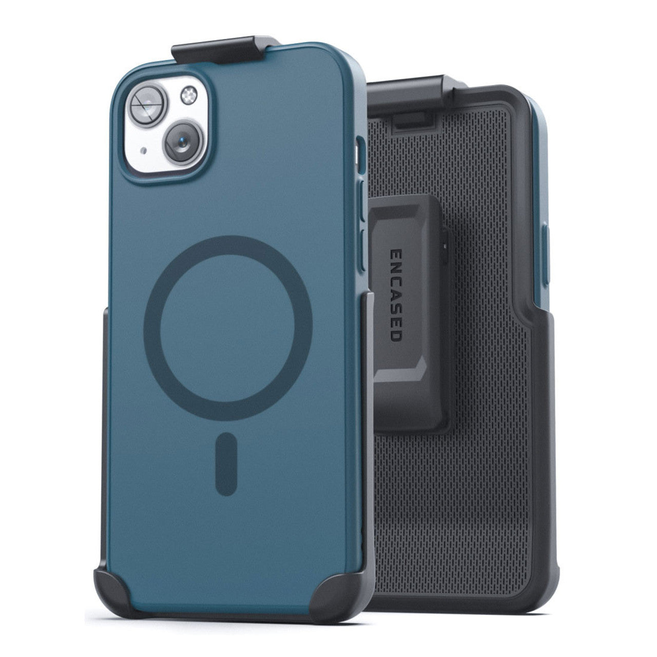 Encased Slimshield Magsafe with Belt Clip Holster Case iPhone 14 Plus - Blue