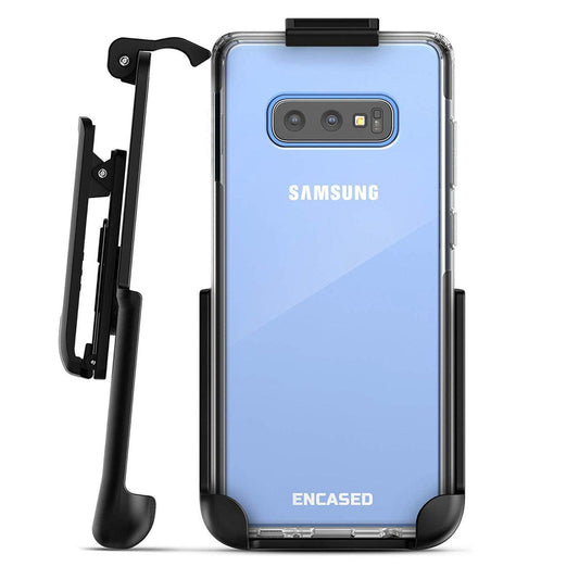 Encased Clear Back Case Samsung Galaxy S10e with Belt Clip Holster - Clear
