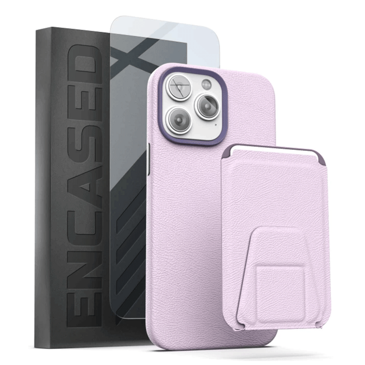 Encased Artura Leather MagSafe Case and Wallet iPhone 14 Pro - Lavender