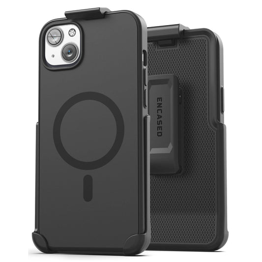 Encased Slimshield Magsafe with Belt Clip Holster Case iPhone 14 Plus - Black