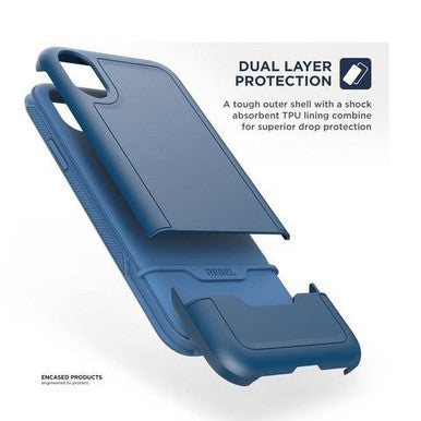 Encased Rebel Case iPhone XR - Blue