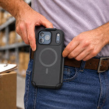 Encased Challenger with Belt Clip Holster Case iPhone 18 Pro - Black