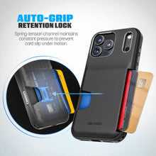 Encased Cache with Built-in Card Holder Slot Case iPhone 18 Pro Max - Black