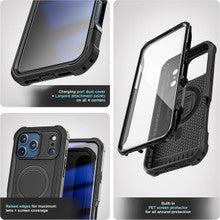 Encased Falcon with Belt Clip Holster Case iPhone 18 Pro Max - Black