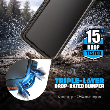 Encased Titan Waterproof Case Samsung Galaxy S26+ Plus - Clear/Black