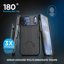Encased Duraclip with Belt Clip Holster Case iPhone 18 Pro - Black