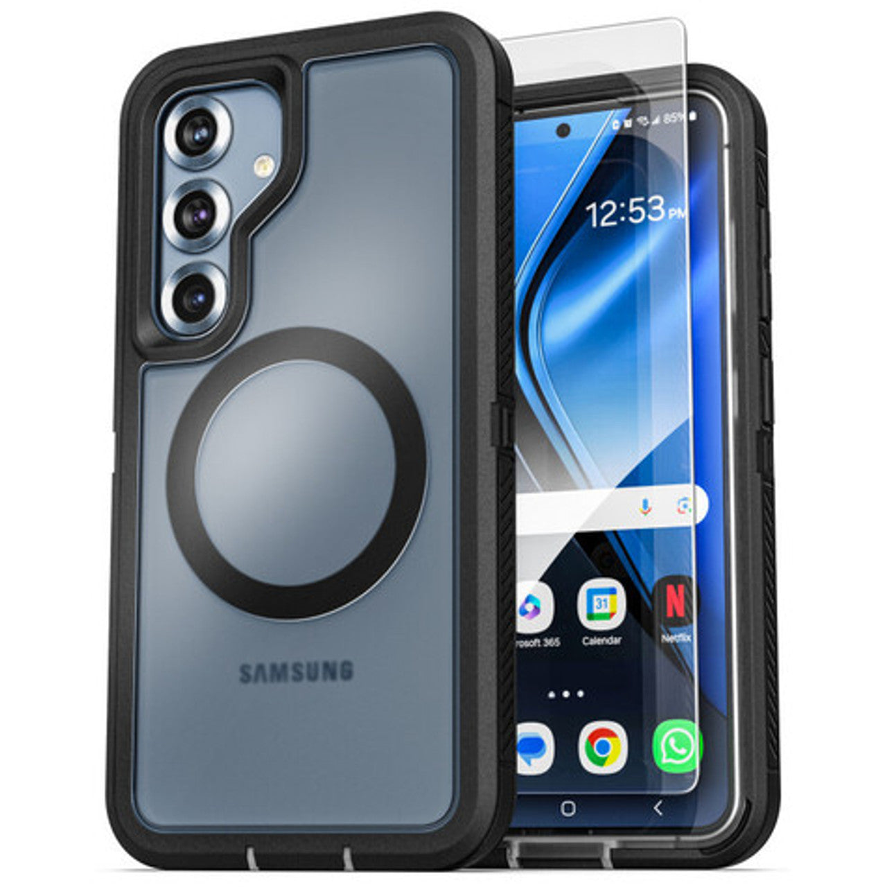 Encased Voyager Case Samsung Galaxy S25 - Black