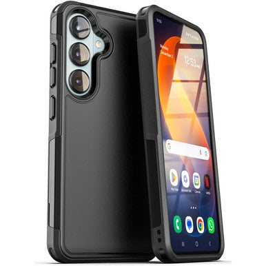 Encased Challenger Case Samsung Galaxy S26+ Plus with Belt Clip Holster - Black