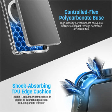 Encased Clearback Case Samsung Galaxy S26+ Plus with Belt Clip Holster - Clear