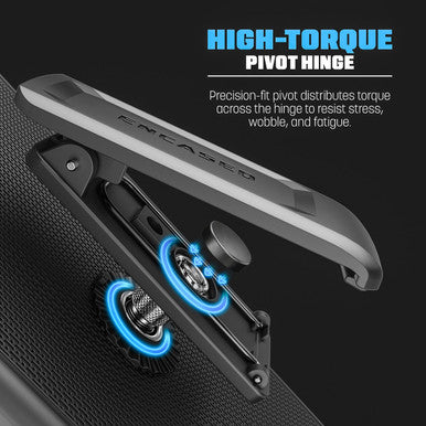 Encased DuraClip Case Samsung Galaxy S26 with Belt Clip Holster and Kickstand - Black