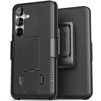 Encased DuraClip Case Samsung Galaxy S26 with Belt Clip Holster and Kickstand - Black