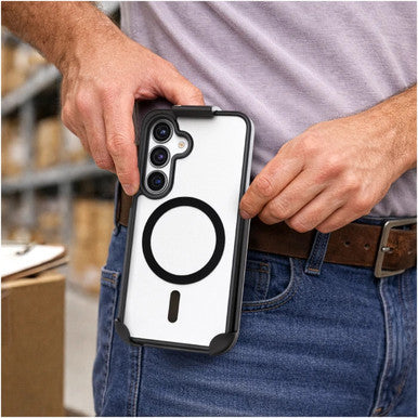Encased SlimShield Case Samsung Galaxy S26 with Belt Clip Holster - Clear