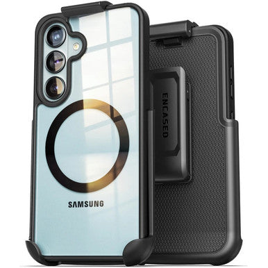 Encased SlimShield Case Samsung Galaxy S26+ Plus with Belt Clip Holster - Clear