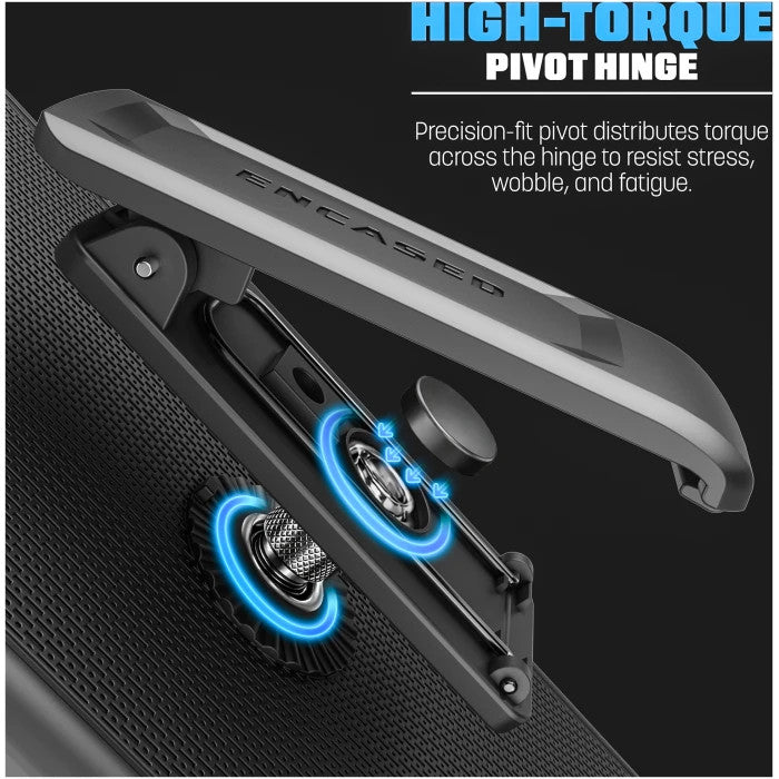 Encased DuraClip Case Samsung Galaxy S26 Ultra with Belt Clip Holster and Kickstand - Black