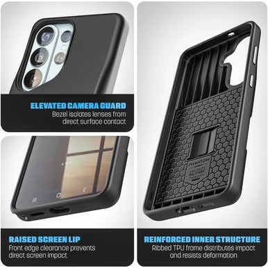 Encased Ultra Cache Wallet Case Samsung Galaxy S26+ Plus with Belt Clip Holster - Black
