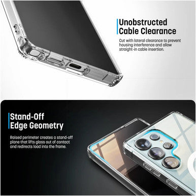 Encased Clearback Case Samsung Galaxy S26+ Plus with Belt Clip Holster - Clear