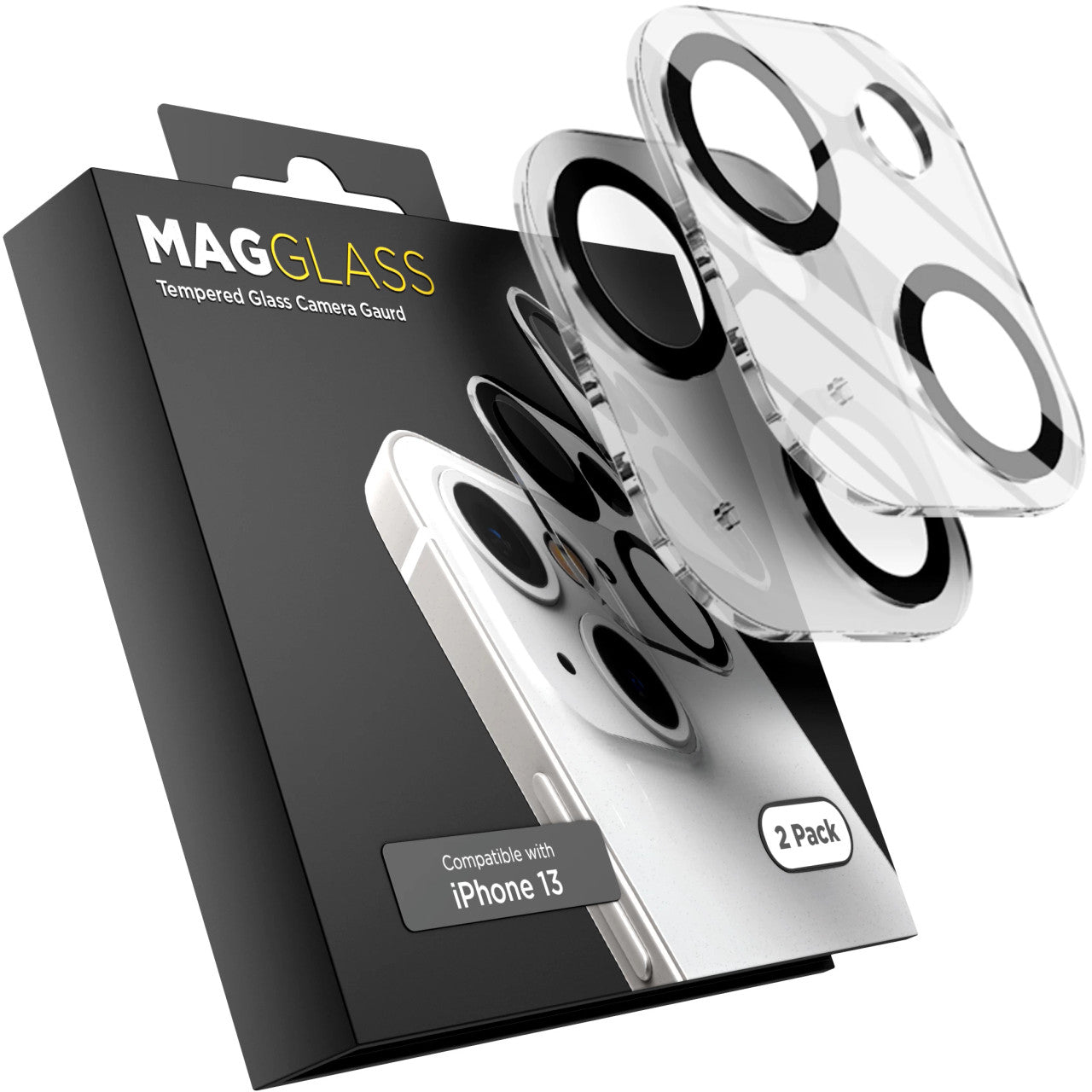 Encased MagGlass Ultra HD Camera Lens Protector iPhone 13/13 Mini (2 Pack)