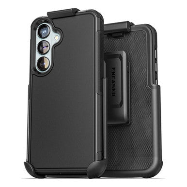 Encased Challenger Case Samsung Galaxy S26+ Plus with Belt Clip Holster - Black